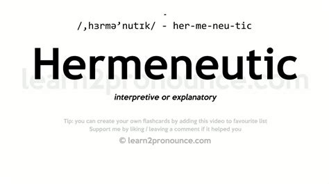 hermeneuein pronunciation.